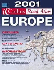 Tapa de Collins Road Atlas, Europe, 2001