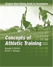 Tapa de Student Notetaking Guide to Accompany Concepts of Athletic Training