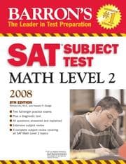 Tapa de Barron's SAT subject test