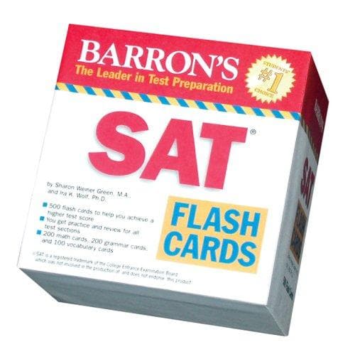 Tapa de Barron's SAT Flash Cards