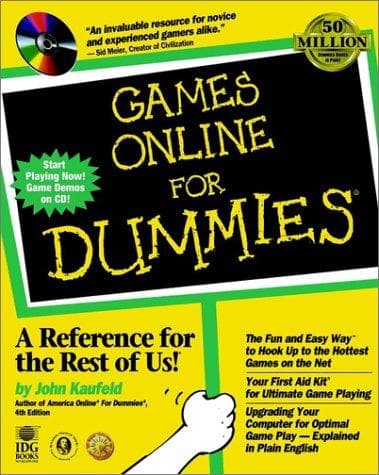 Tapa de Games Online for Dummies