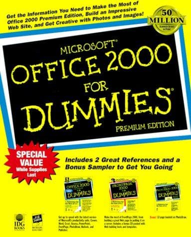 Tapa de Microsoft Office 2000 for Dummies