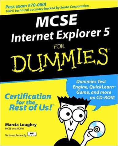 Tapa de MCSE Internet Explorer 5 for dummies