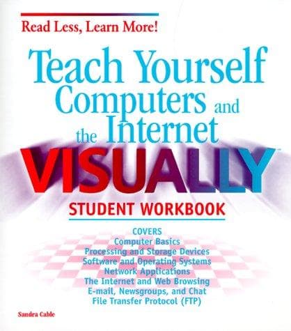 Tapa de Teach Yourself Computers And The Internet Visually Student Workbook (Read Less, Learn More)