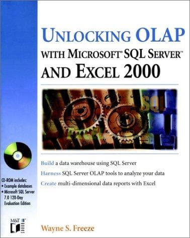 Tapa de Unlocking OLAP With SQL Server 7 and Excel 2000