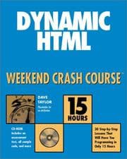 Tapa de Dynamic HTML Weekend Crash Course