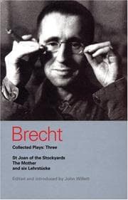 Tapa de Brecht Collected Plays: Three