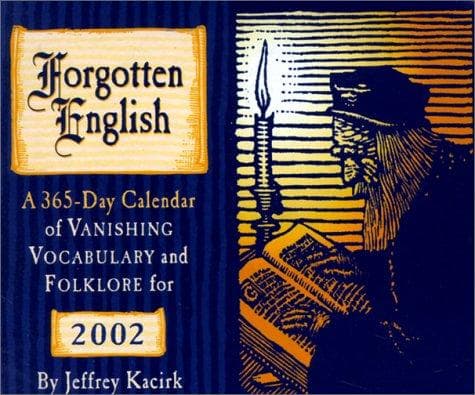 Tapa de Forgotten English 2002 Calendar