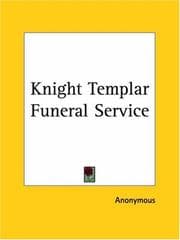 Tapa de Knight Templar Funeral Service