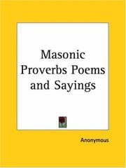Tapa de Masonic Proverbs Poems & Sayings