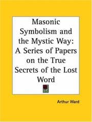 Tapa de Masonic Symbolism and the Mystic Way