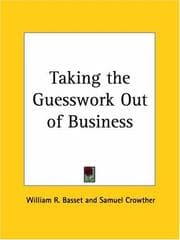 Tapa de Taking the Guesswork Out of Business