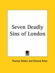 Tapa de The seven deadly sins of London