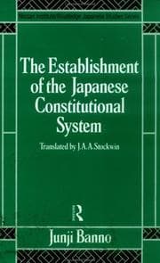 Tapa de The establishment of the Japanese constitutional system