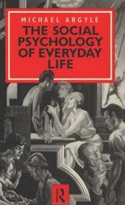 Tapa de The social psychology of everyday life