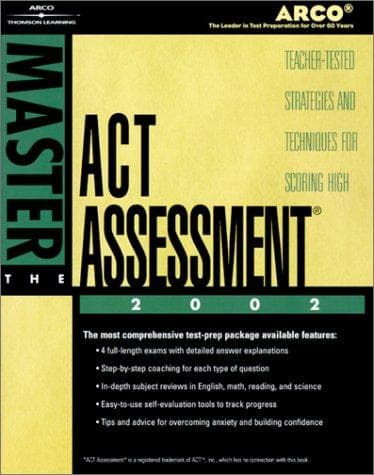 Tapa de Master the ACT, 2002/e (Master the New Act Assessment)