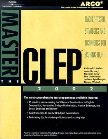 Tapa de Master the CLEP 2002 (Master the Clep, 2002)