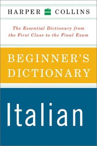 Tapa de Collins easy learning Italian dictionary