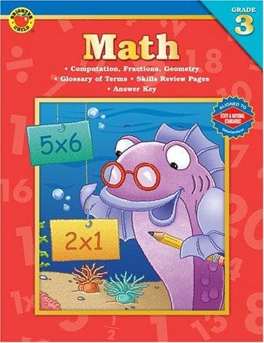 Tapa de Brighter Child Math, Grade 3
