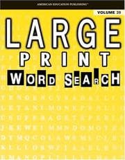 Tapa de Large Print Word Search