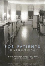 Tapa de For Patients of Moderate Means