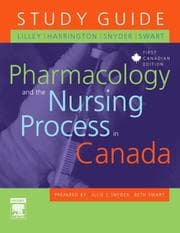 Tapa de Study Guide for Pharmacology and the Nursing Process in Canada