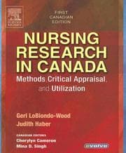 Tapa de Nursing research in Canada