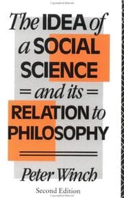 Tapa de The idea of a social science and its relation to philosophy