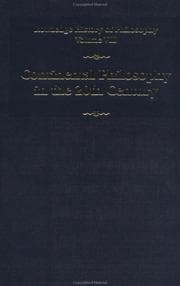 Tapa de Twentieth-century continental philosophy