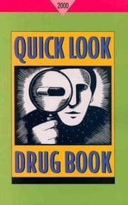 Tapa de Quick look drug book