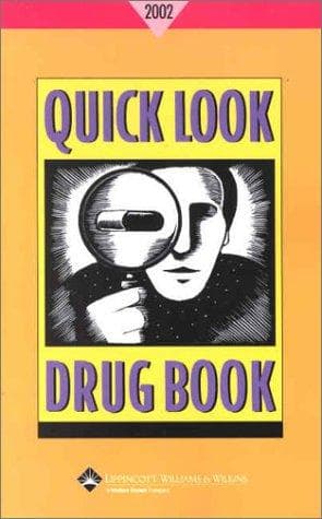 Tapa de Quick Look Drug Book, 2002