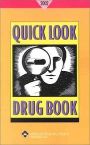 Tapa de Quick Look Drug Book, 2002