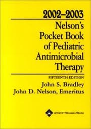 Tapa de 2002-2003 Nelson's pocket book of pediatric antimicrobial therapy