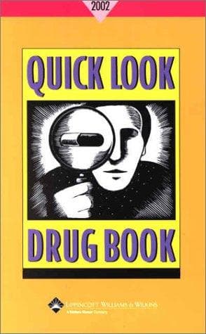 Tapa de Quick Look Drug Book 2002