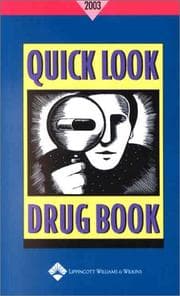 Tapa de Quick look drug book