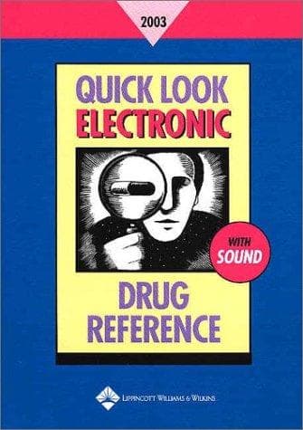 Tapa de Quick Look Electronic Drug Reference 2003