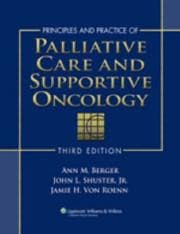 Tapa de Principles and practice of palliative care and supportive oncology