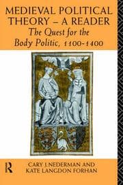 Tapa de Medieval political theory