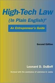 Tapa de High-tech law (in plain English)
