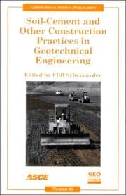Tapa de Soil-Cement and Other Construction Practices in Geotechnical Engineering: Proceedings of Sessions of Geo-Denver 2000