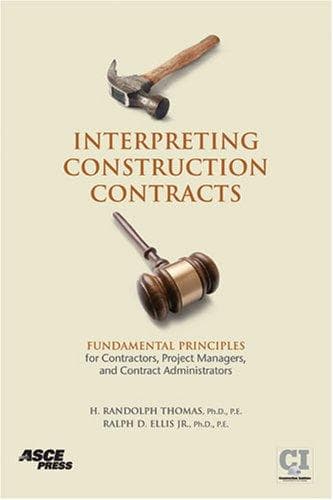 Tapa de Interpreting construction contracts