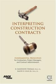 Tapa de Interpreting construction contracts