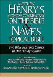 Tapa de Matthew Henry's Concise Commentary on the Bible and Nave's Topical Bible