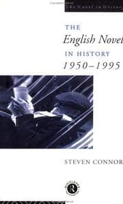 Tapa de The English novel in history, 1950-1995