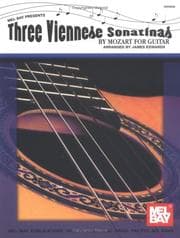 Tapa de Mel Bay Three Viennese Sonatinas By Mozart for Guitar