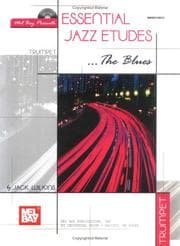 Tapa de Mel Bay Essentail Jazz Etudes... The Blues for Trumpet