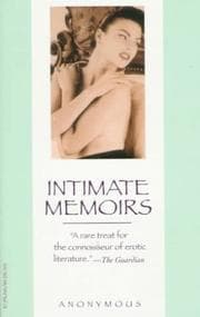 Tapa de Intimate memoirs