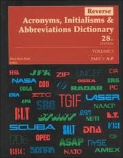 Tapa de Reverse acronyms, initialisms & abbreviations dictionary