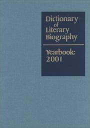 Tapa de Dictionary of Literary Biography Yearbook