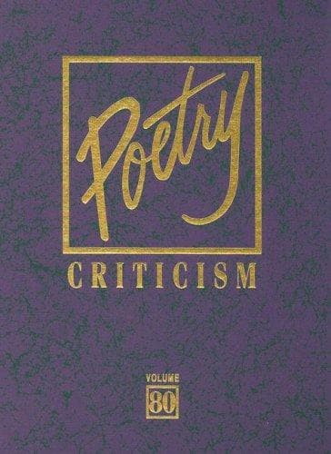 Tapa de Poetry Criticism